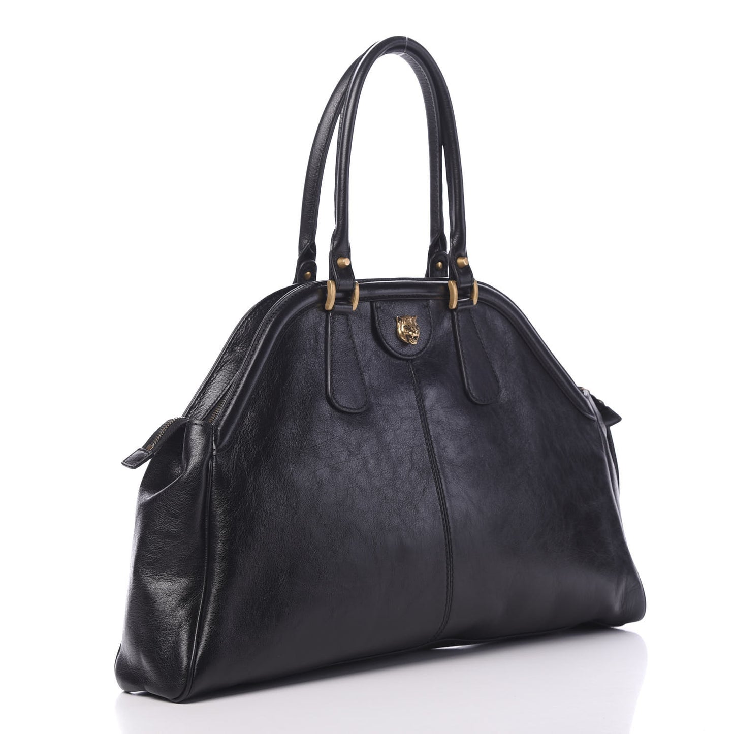 Calfskin Large Re(Belle) Top Handle Bag Black