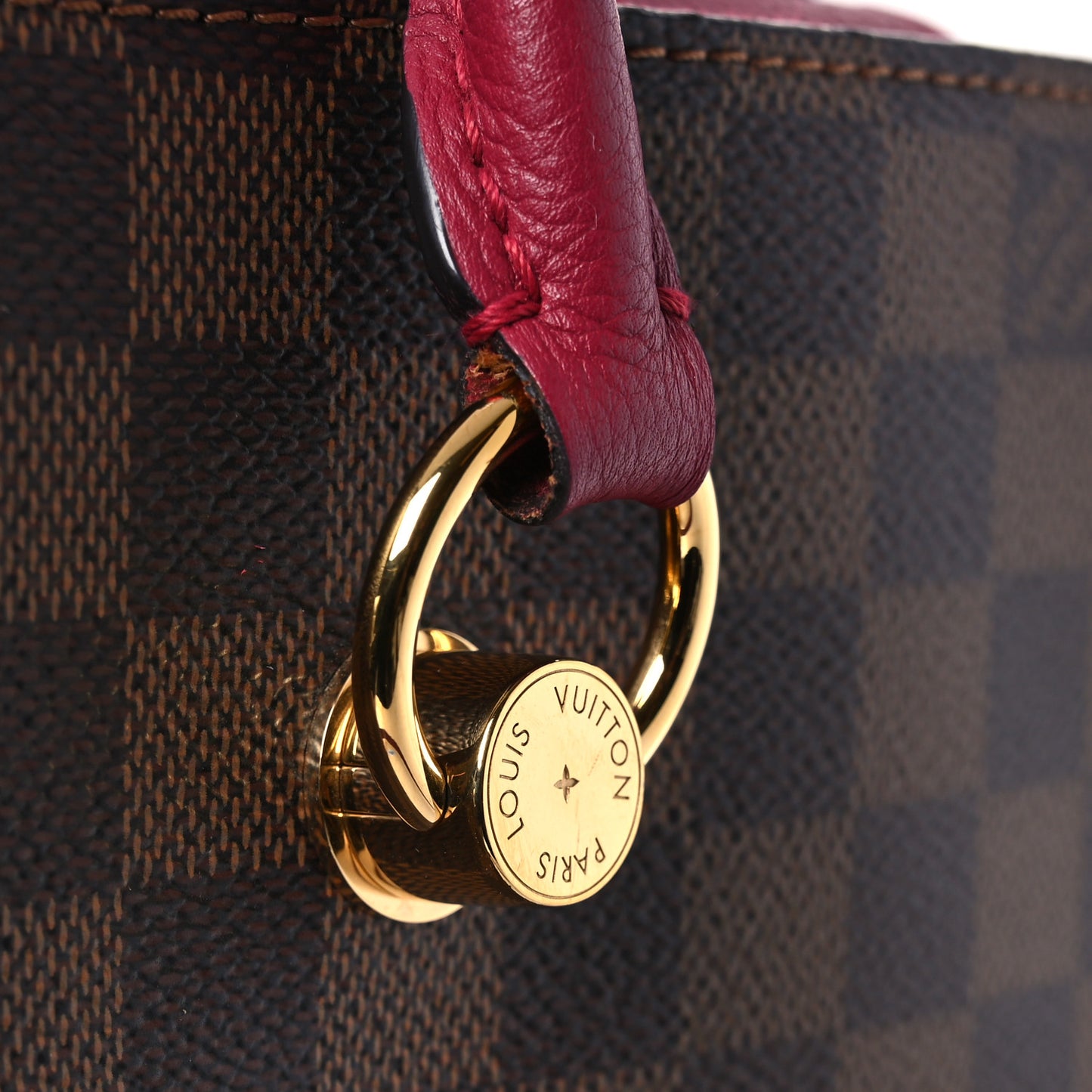 Damier Ebene LV Riverside Lie De Vin