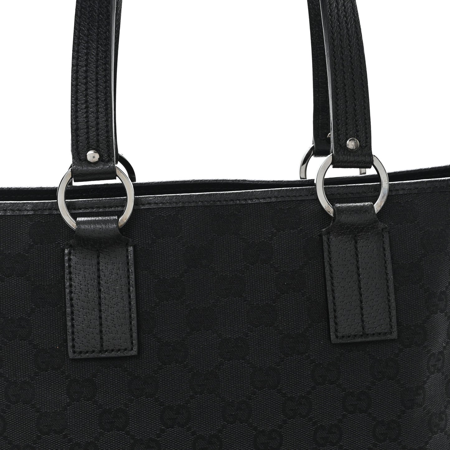 Monogram Medium Tote Black