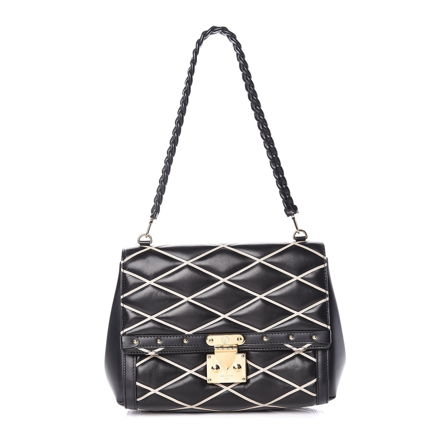 Lambskin Malletage Pochette Flap Black