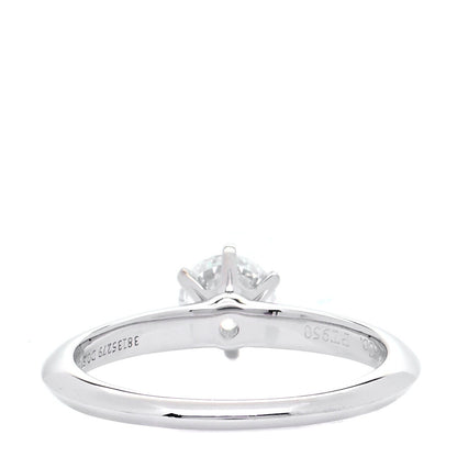 Tiffany Platinum Diamond .57ct Solitaire Engagement Ring 51 5.75 3 of 9