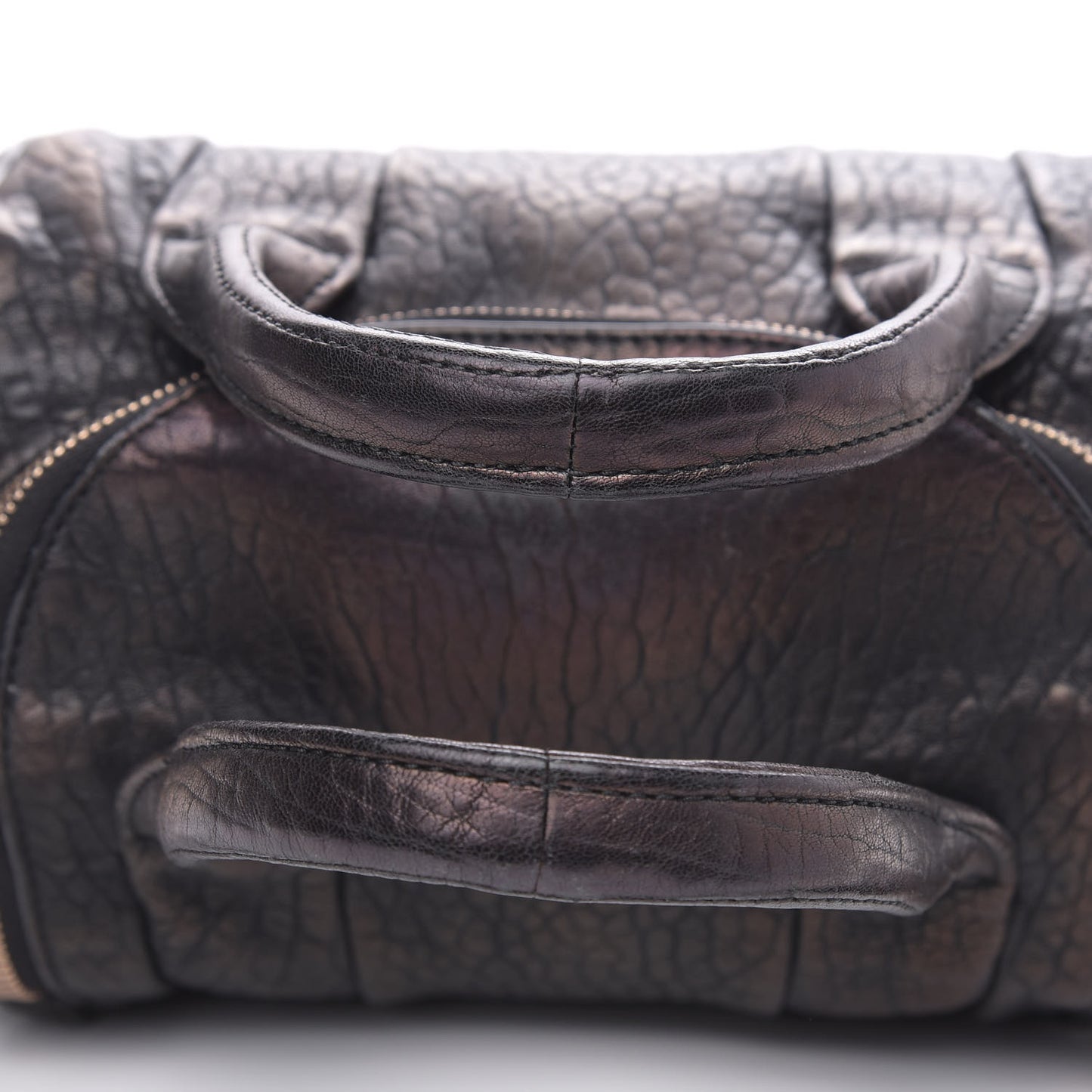 Pebbled Lambskin Rockie Black Rose Gold Hardware