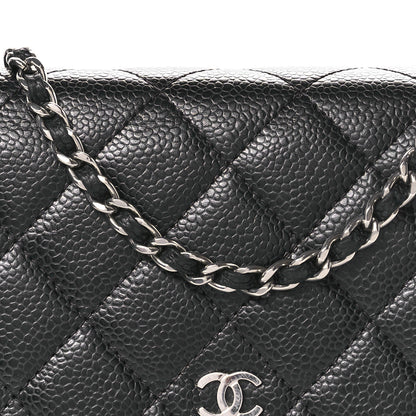 Chanel Caviar Quilted Wallet on Chain WOC Black 9 of 12