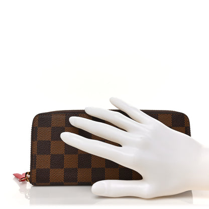Louis Vuitton Damier Ebene Clemence Wallet Cherry 2 of 6