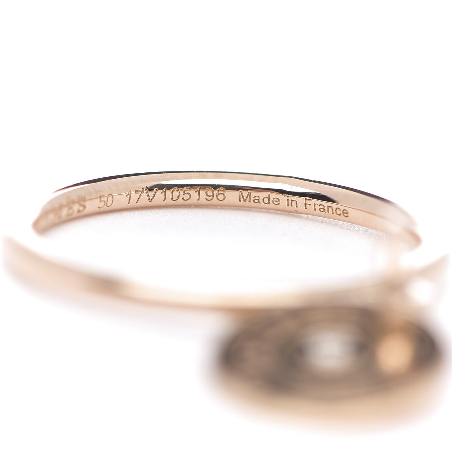 18K Rose Gold Diamond Gambade Ring 50 5.25