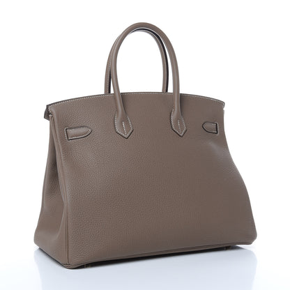 Hermes Togo Birkin 35 Etoupe 3 of 38