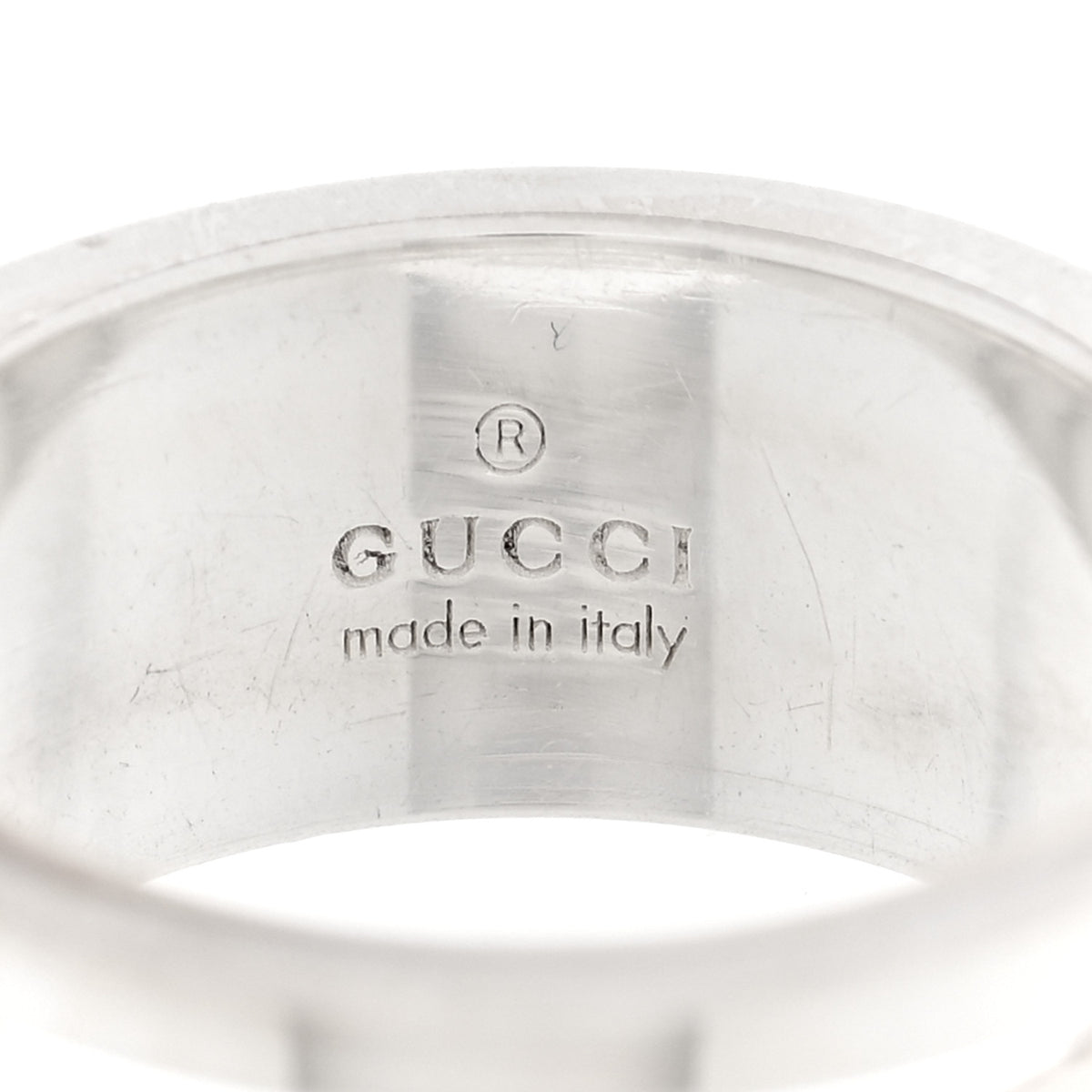 Gucci Sterling Silver G Cutout Ring 49 4.75 4 of 4