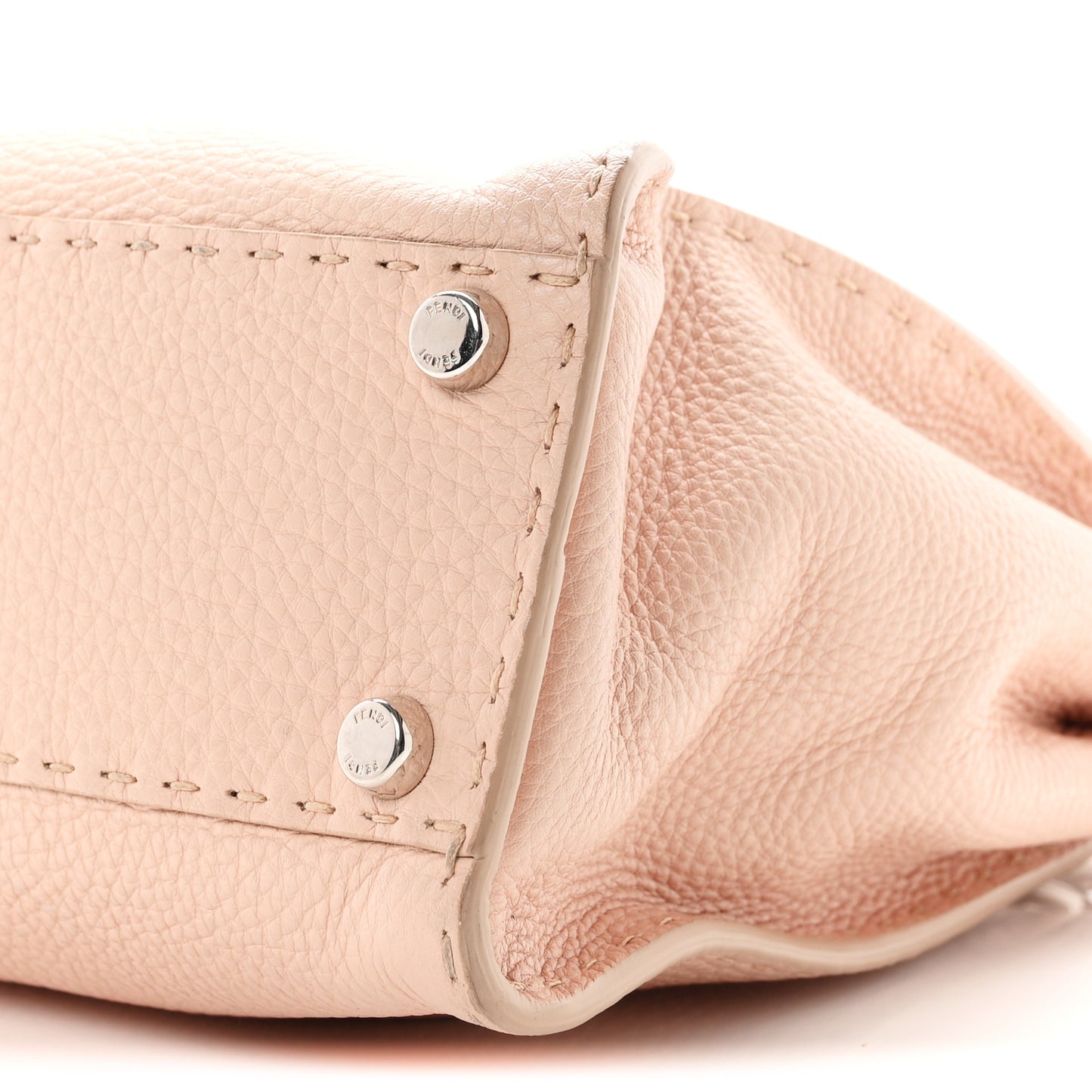 Cuoio Romano Selleria Bi-Color Medium Peekaboo Iconic Satchel Rosa Plaster Pesca