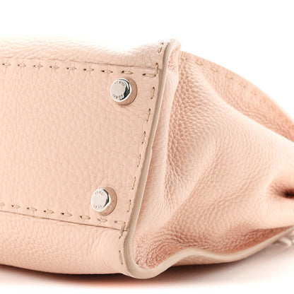 Fendi Cuoio Romano Selleria Bi-Color Medium Peekaboo Iconic Satchel Rosa Plaster Pesca 10 of 10