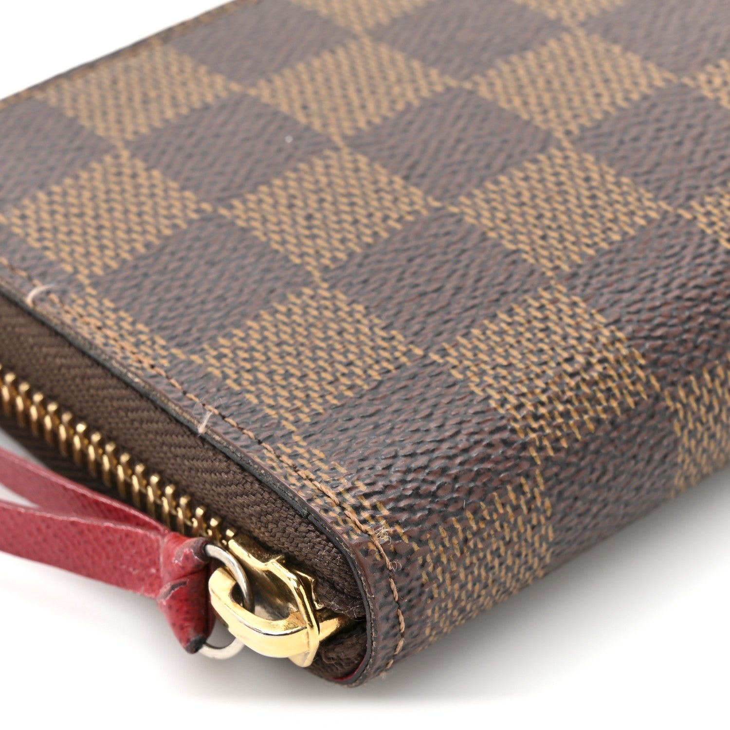 Louis Vuitton Damier Ebene Clemence Wallet Cherry 9 of 13
