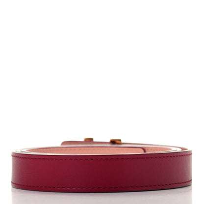 Louis Vuitton Calfskin 20mm LV Initiales Belt 80 32 Bordeaux 2 of 5