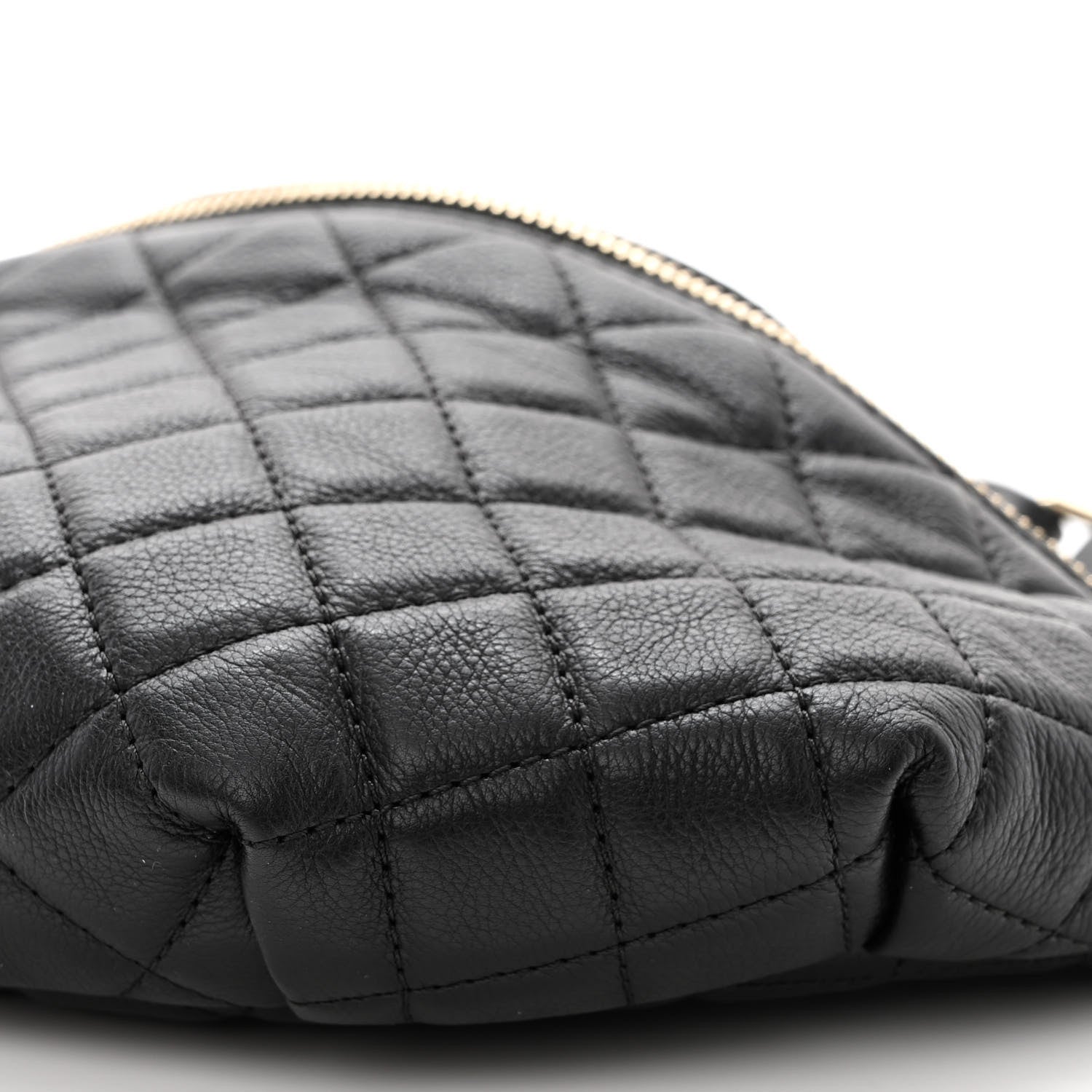 Chanel Calfskin Quilted Banane Waist Bag Fanny Pack Black 10 of 10