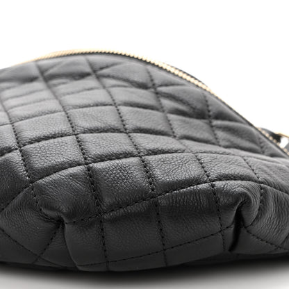 Chanel Calfskin Quilted Banane Waist Bag Fanny Pack Black 10 of 10