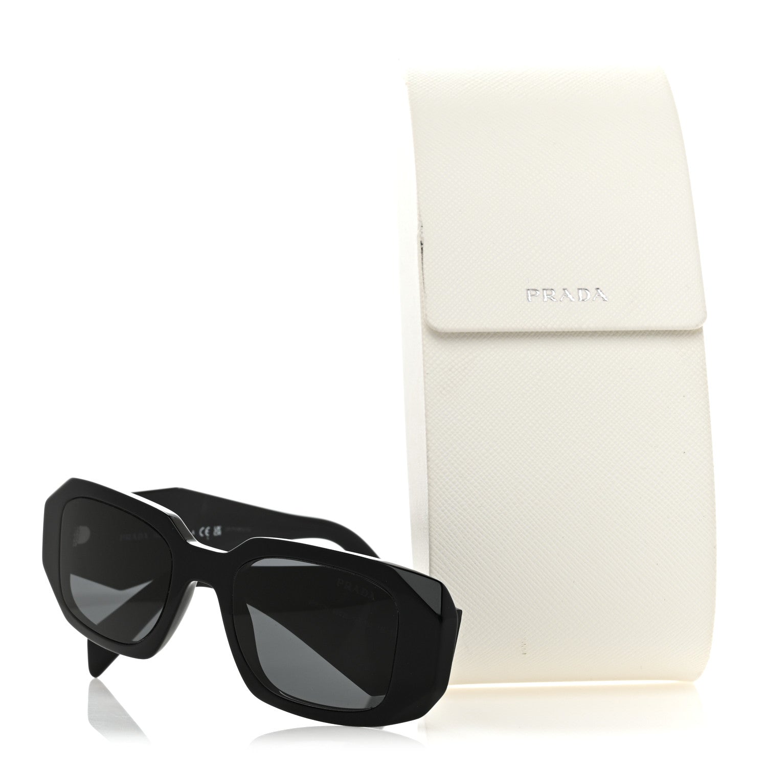 Prada Acetate Symbole Sunglasses SPR 17W Black 8 of 8