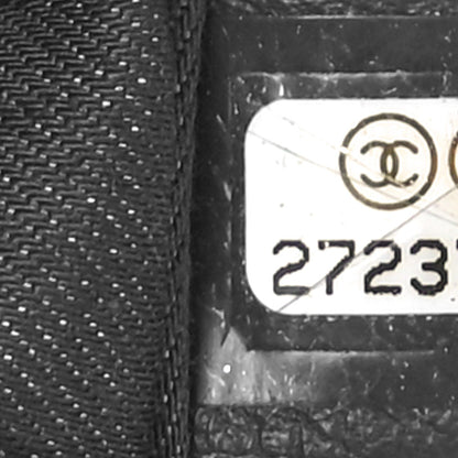 Chanel Mixed Fibers Lambskin Venise Biarritz Pouch White Multicolor 7 of 8