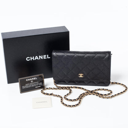 Chanel Caviar Quilted Wallet On Chain WOC Black 11 of 11