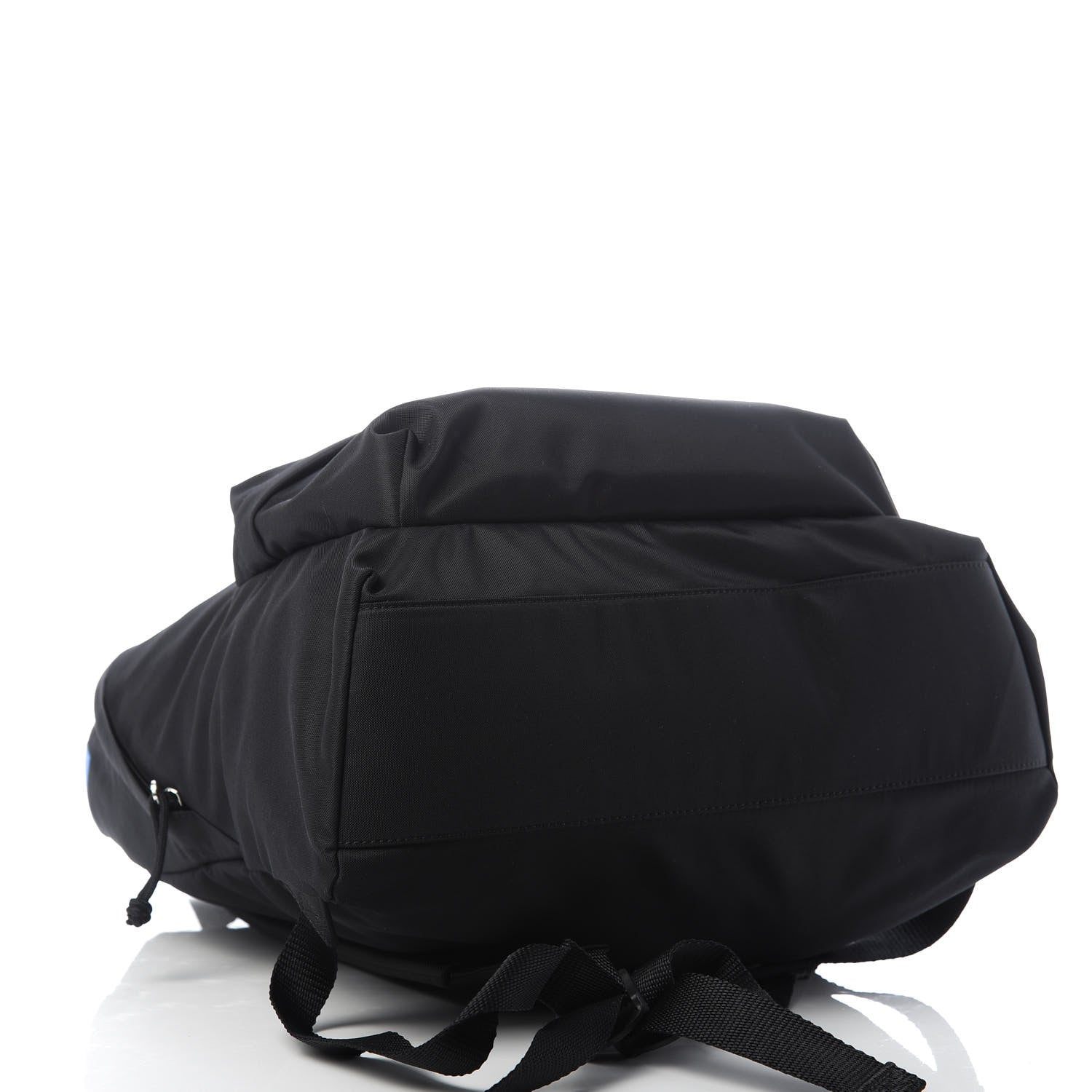 Balenciaga Recycled Sport Nylon Logo Embroidered Wheel Backpack Black Cyan 3 of 7