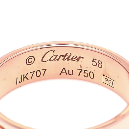 Cartier 18K Pink Gold 5.5mm LOVE Ring 58 8.25 4 of 5
