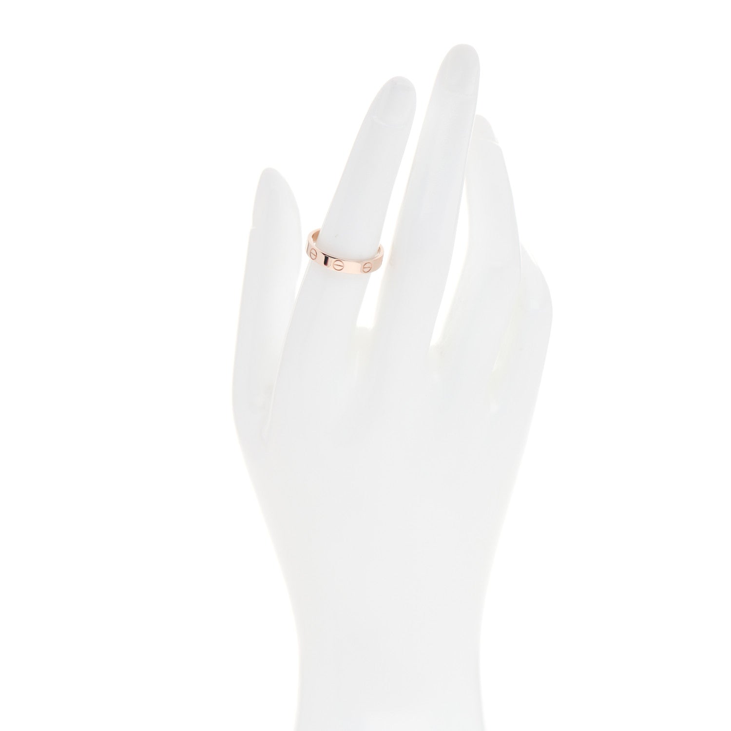Cartier 18K Pink Gold 3.5mm LOVE Wedding Band Ring 54 6.75 2 of 6