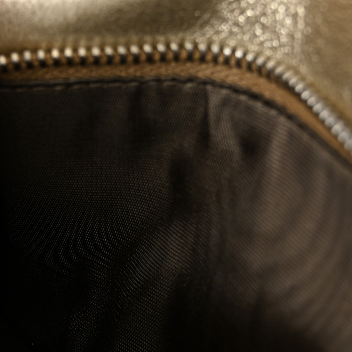 Metallic Nappa Matelasse Chain Crossbody Gold
