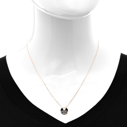 Cartier 18K Pink Gold Diamond Black Onyx XS Amulette de Cartier Pendant Necklace 2 of 6