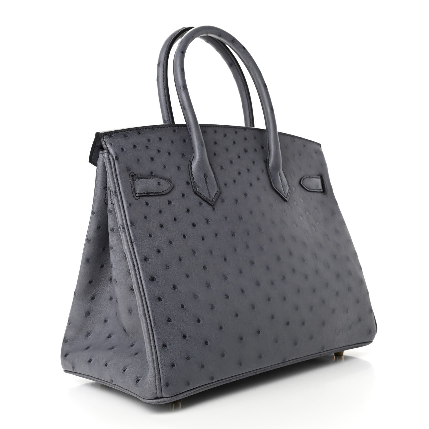 Hermes Ostrich Birkin 30 Gris Agate 2 of 10