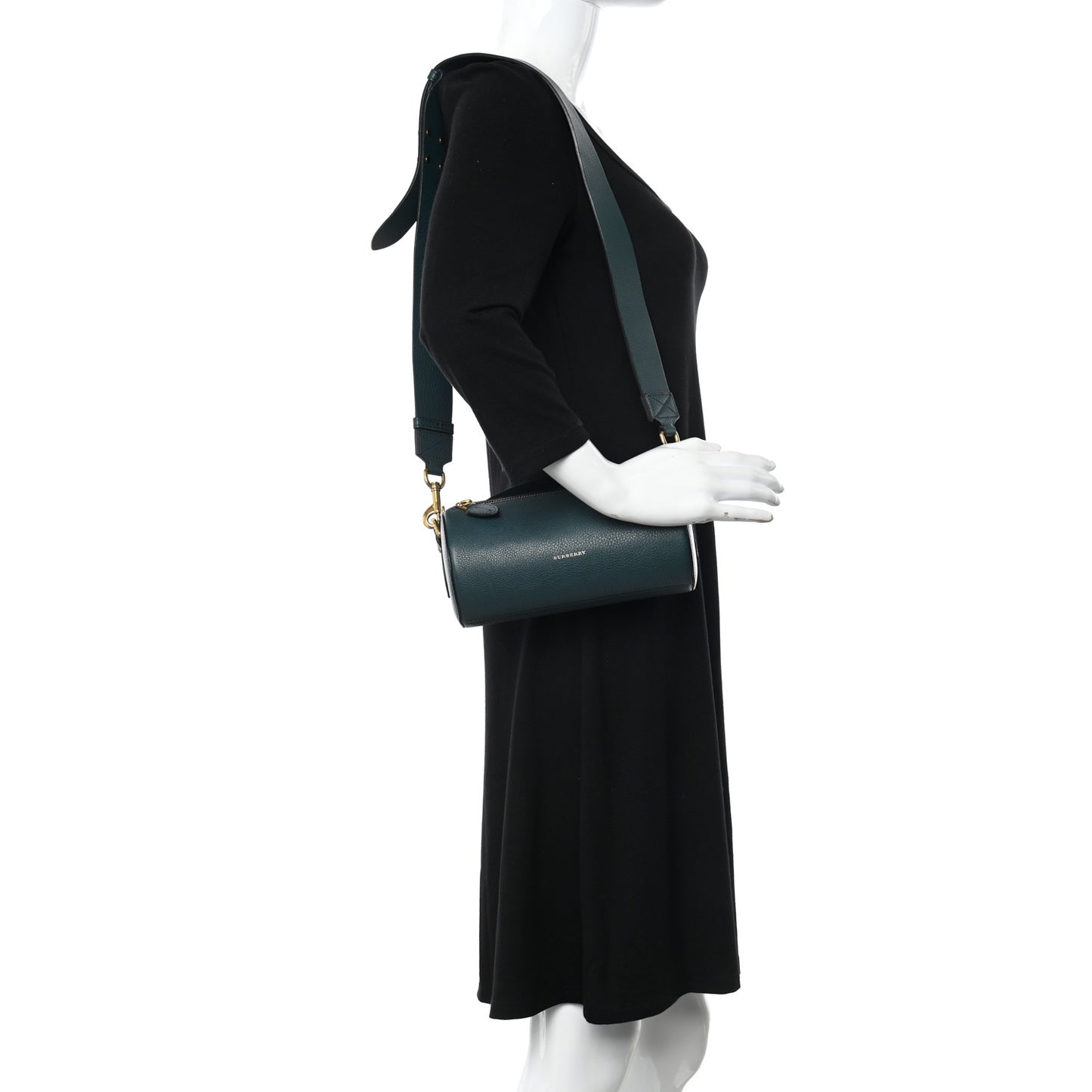 Calfskin The Barrel Bag Dark Cyan