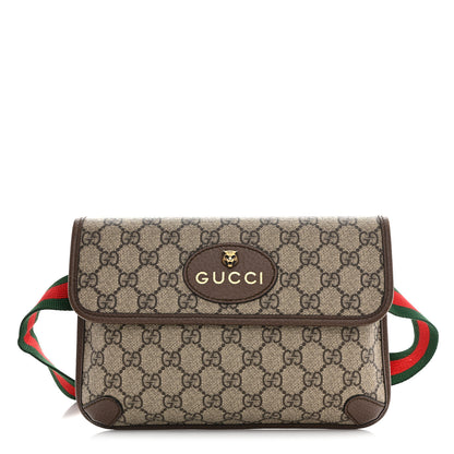 Gucci GG Supreme Monogram Neo Vintage Web Belt Bag Brown 1 of 14