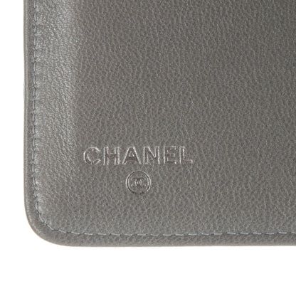 Chanel Lambskin Quilted L-Zip Pocket Wallet Black 6 of 8