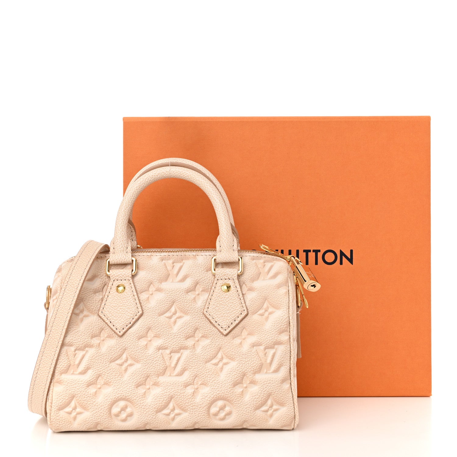 Louis Vuitton Empreinte Monogram Summer Stardust Speedy Bandouliere 20 Beige Clair 19 of 19