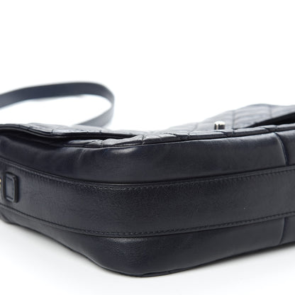 Chanel Lambskin Quilted Messenger Bag Dark Navy 8 of 13
