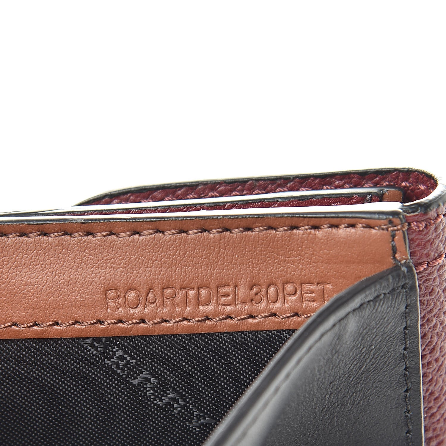 Burberry Haymarket Check Luna French Walle Burgundy 8 of 8