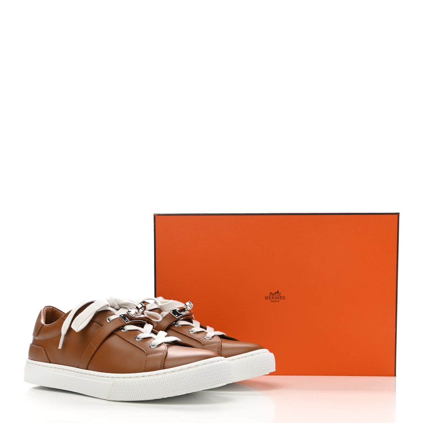 Calfskin Day Sneakers 38 Naturel