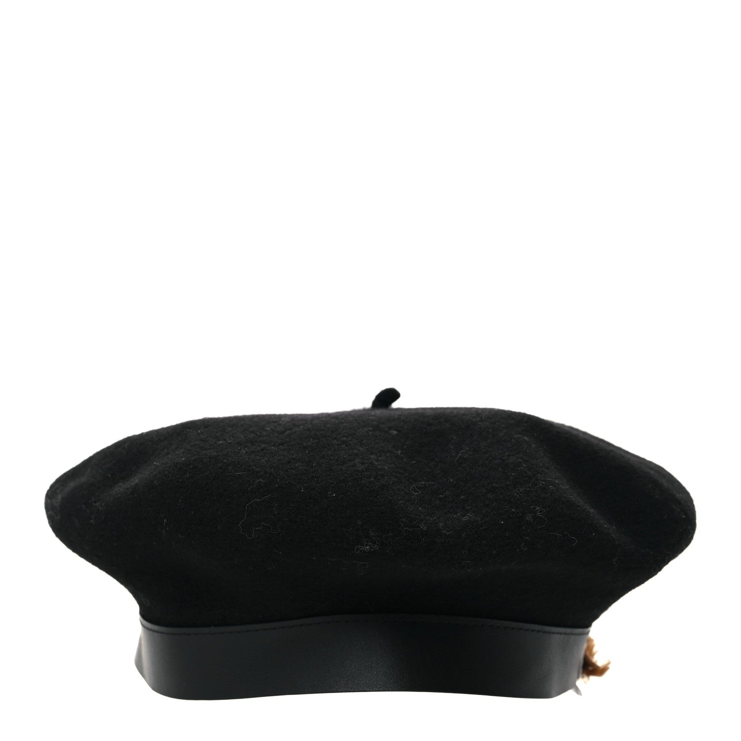 Hermes Merinos Wool Felt Felicity Beret Hat 57 Black 4 of 7