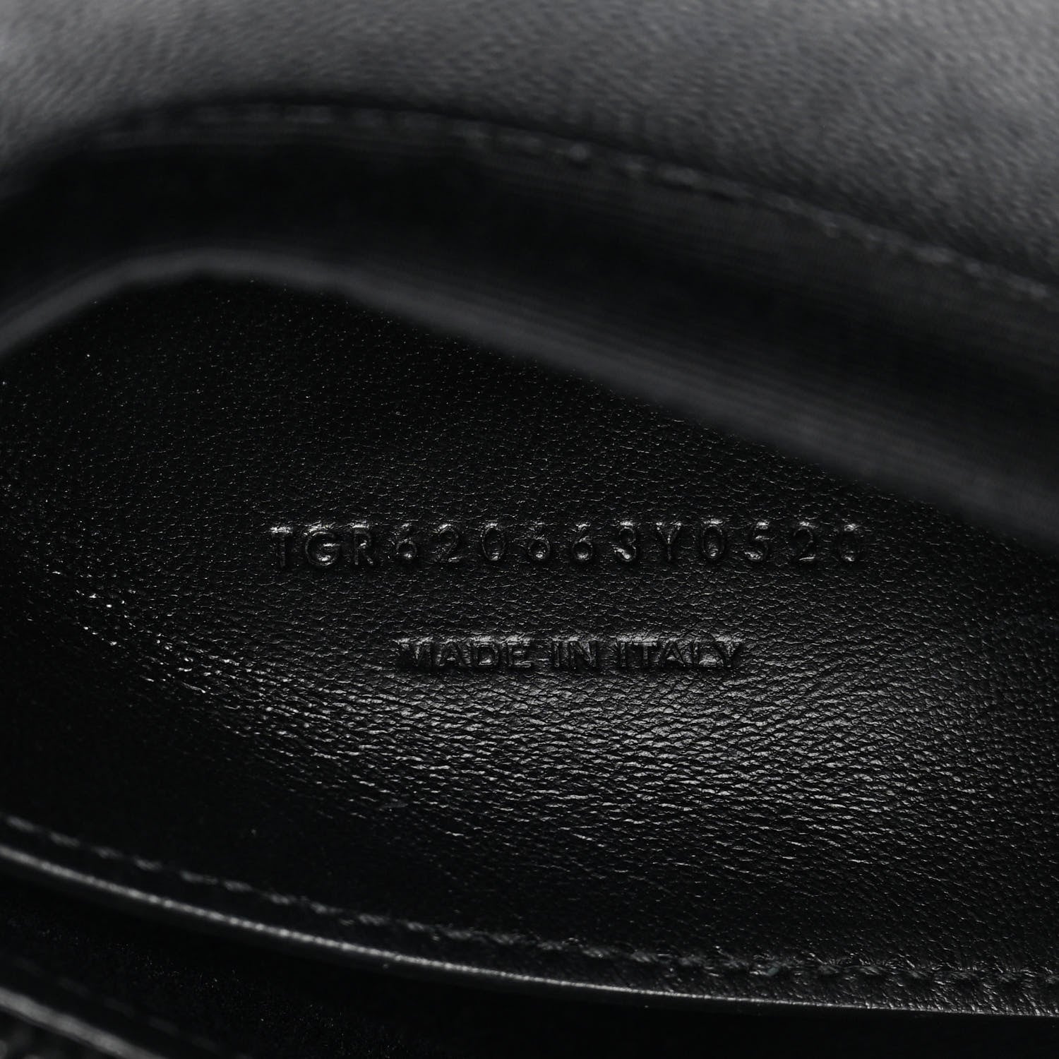 Saint Laurent Grain De Poudre Medium West Hollywood Monogram Fold-Over Black 7 of 12
