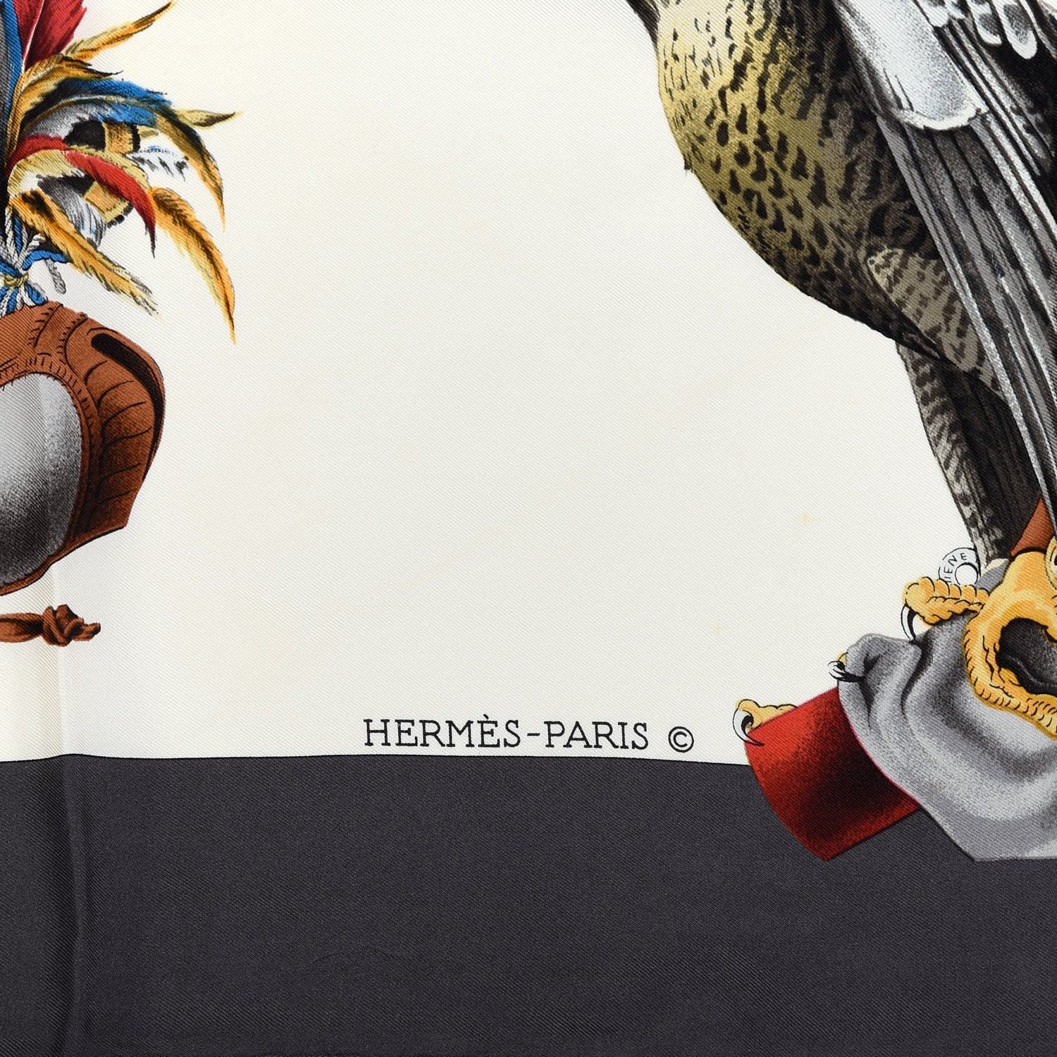 Hermes Silk Chasse A Vol Scarf 90 8 of 8