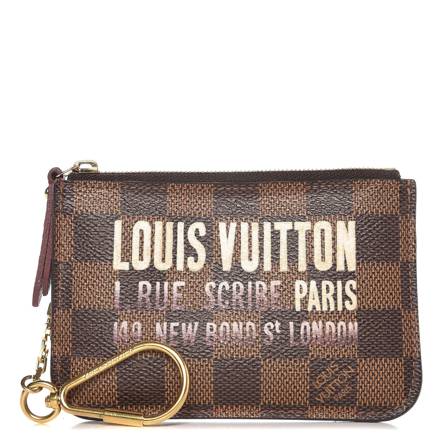 Damier Ebene Scribe Affiche Key Pouch