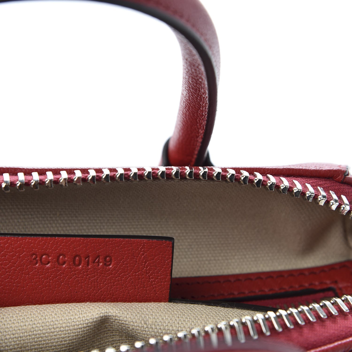 Givenchy Sugar Goatskin Mini Antigona Dark Red 7 of 8