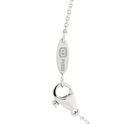 Harry Winston Platinum Diamond Ruby Forget Me Not Pendant Necklace 4 of 5