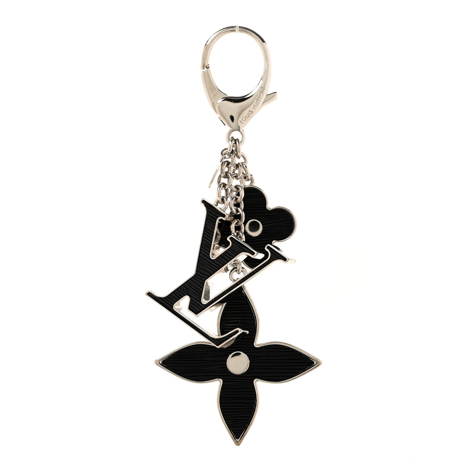 Louis Vuitton Electric Epi Fleur d'Epi Bag Charm Black 1 of 5