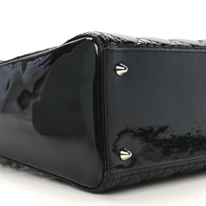 Christian Dior Patent Cannage Medium Lady Dior Black 9 of 12