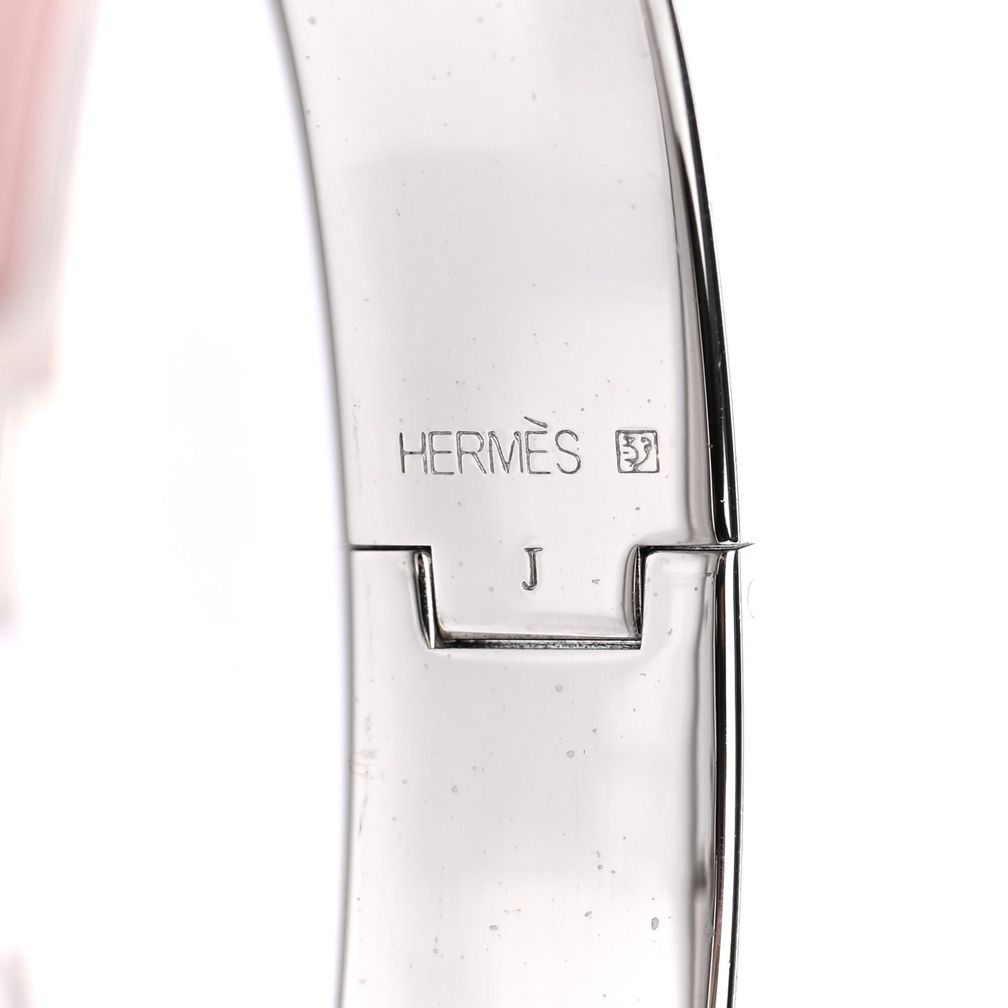 Enamel Narrow Clic Clac H Bracelet PM Rose Candeur