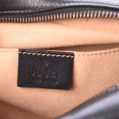 Gucci Calfskin Matelasse Small GG Marmont Chain Shoulder Bag Black 6 of 8