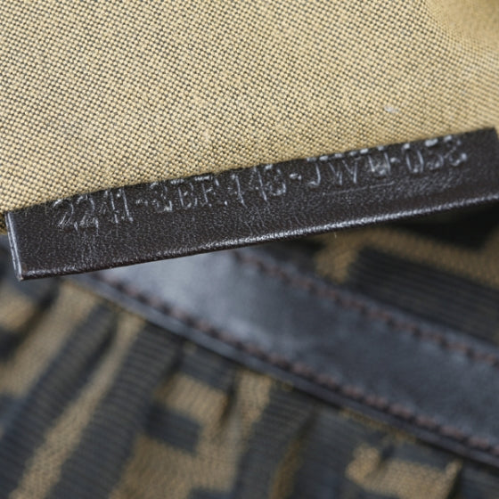 Fendi Zucca Cuoio Lucido Chef Hobo Tobacco Moro 9 of 13