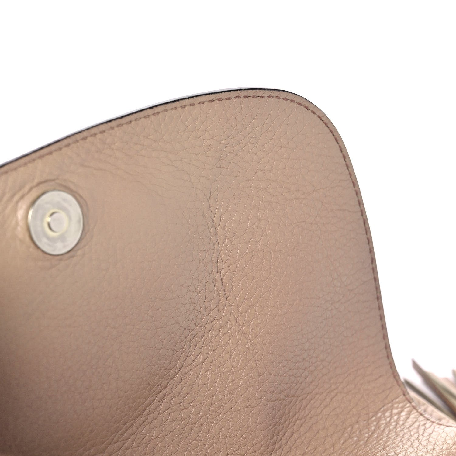 Gucci Pebbled Calfskin Medium Soho Flap Crossbody Camelia 11 of 12