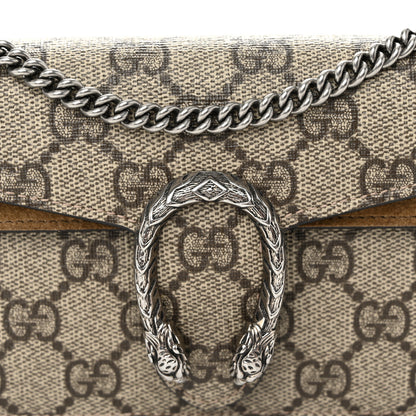 Gucci GG Supreme Monogram Super Mini Dionysus Shoulder Bag Taupe 7 of 10