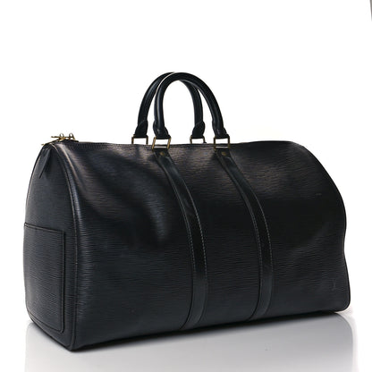 Louis Vuitton Epi Keepall 45 Black 3 of 14