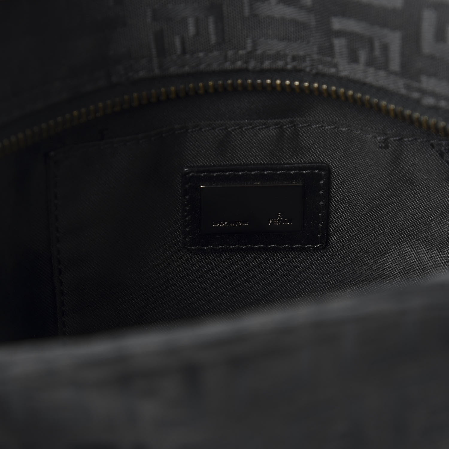 Fendi Zucchino Small Tote Black 7 of 9