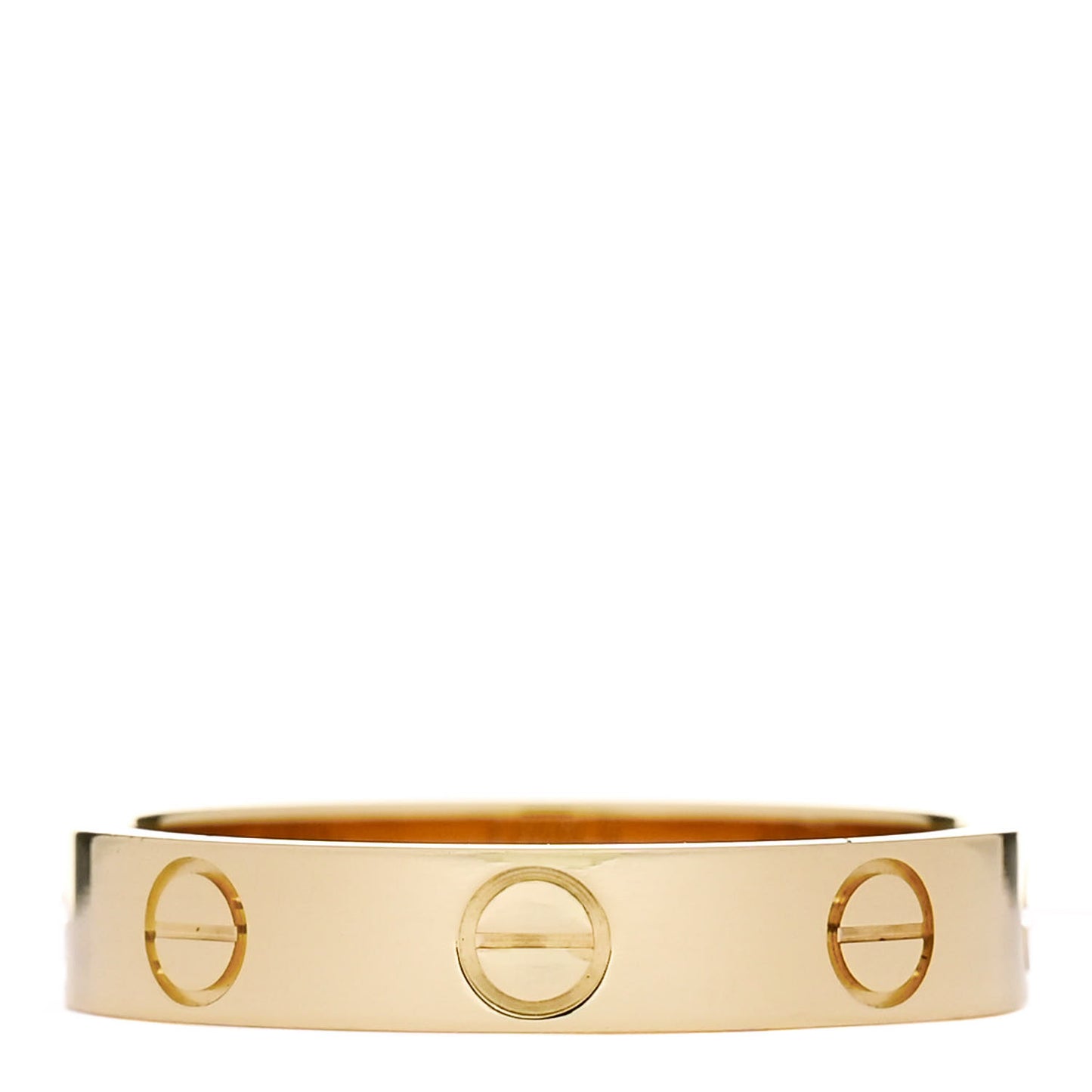 18K Yellow Gold 3.5mm LOVE Wedding Band Ring 52 6