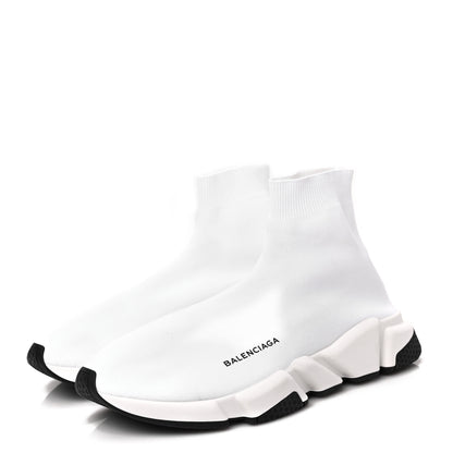 Balenciaga Knit Bi-Color Sole Mens Speed 2.0 Sneakers 45 White 3 of 8